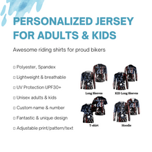 Load image into Gallery viewer, Patriotic MX Jersey Personalized UPF30+ Motocross Racing American Biker Motorcycle US Adult&amp;Kid Jersey| NMS717