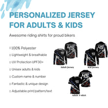 Load image into Gallery viewer, American Motocross jersey personalized kid&amp;adult UPF30+ dirt bike riding shirt off-road motorcycle PDT270
