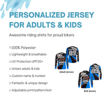 Load image into Gallery viewer, Weekend Forecast Brap Personalized Motocross Jersey UPF30+ Kid Adult Dirt Bike MX Racing Shirt NMS1138