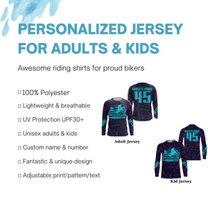 Personalized Jersey Live Work Motocross UPF30+ Kid Adult MX Racing Dirt Bike Long Sleeves NMS1208