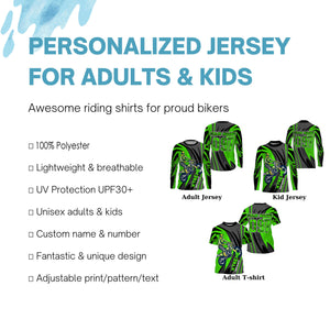 Custom dirt bike jersey kid men women UPF30+ extreme Motocross shirt racing motorcycle PDT393