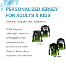 Load image into Gallery viewer, Freestyle MX jersey youth adult extreme custom Motocross UPF30+ dirt bike racing motorcycle shirt PDT247