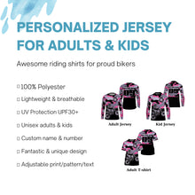 Load image into Gallery viewer, Camo personalized dirt bike jersey men women kid UPF30+ extreme Motocross shirt motorcycle PDT397