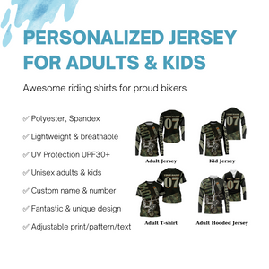 Personalized Motocross jersey UPF30+ Extreme MotoX racing dirt bike off-road motorcycle racewear| NMS932