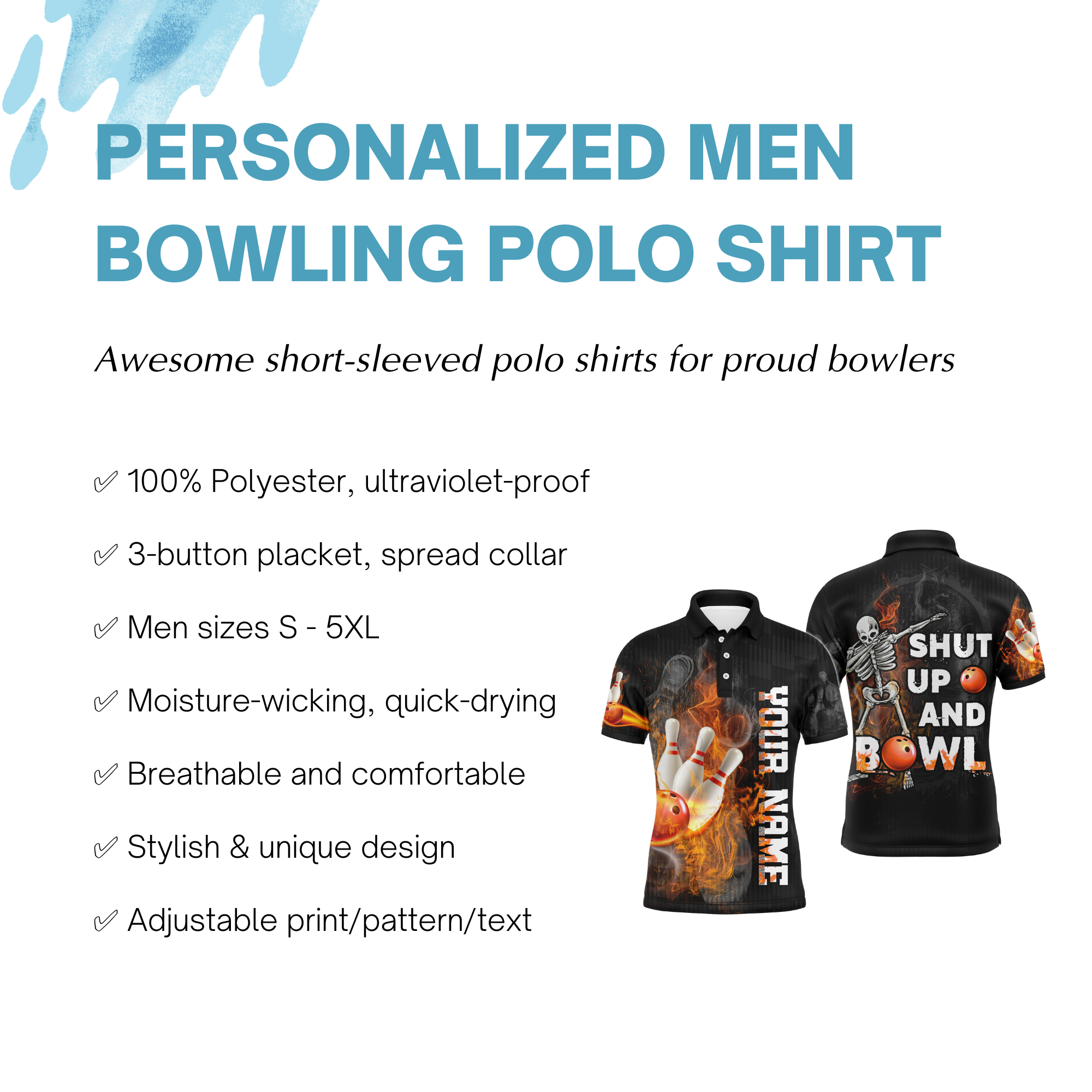 Jumbled Bolts Bowling Shirt