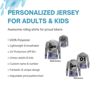 Personalized Motocross Jersey UPF30+ Freestyle FMX Dirt Bike Riders Off-road Motorcycle Racing NMS1321