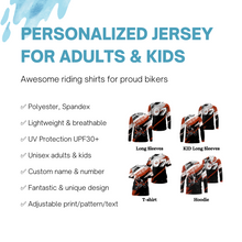 Load image into Gallery viewer, Personalized Enduro Jersey UPF30+ Extreme Off-road Motocross Adult&amp;Kid Enduro Dirt Bike Racing| NMS698