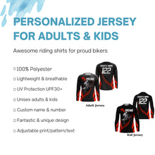 Load image into Gallery viewer, Custom Motocross Jersey MX Racing UPF30+ Dirt Bike Number and Name Adult&amp;Kid Off-Road Motorcycle| NMS1316