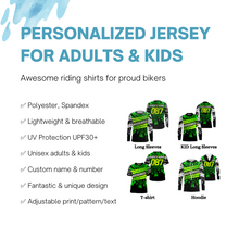 Load image into Gallery viewer, Personalized Motocross Jersey UPF30+ Dirt Bike Racing Off-road Motorcycle Race MX Riders Adult&amp;Kid| NMS701