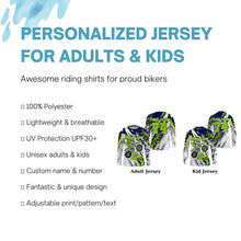 Load image into Gallery viewer, Personalized Motocross Jersey UPF30+ Kid Adult MX Racing Dirt Bike Long Sleeves Shirt Off-road NMS1121