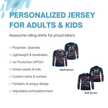 Load image into Gallery viewer, Custom American BMX jersey Adult kid bike shirts UPF30+ USA bicycle motocross gear Cycling clothes| SLC69