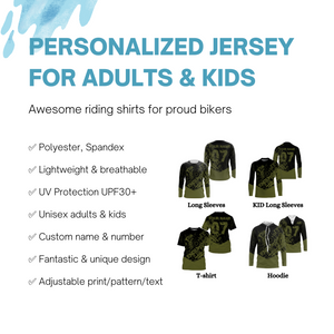 Personalized Enduro Jersey UPF30+ Mountain Off-road Motocross Adult&Kid Extreme Dirt Bike Racing| NMS697