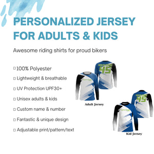Extreme Motocross jersey UPF30+ personalized adult kid MX racing long sleeves dirt bike motorcycle NMS1074