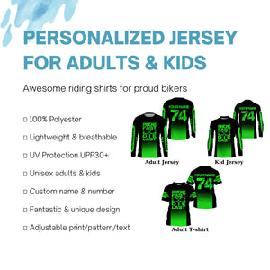 Custom MX racing jersey kid men women UPF30+ Motocross Ride Fast Die Last dirt bike off-road shirt PDT266