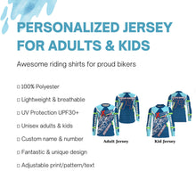 Load image into Gallery viewer, Extreme Motocross personalized jersey UPF30+ kid adult biker dirt bike MX racing long sleeves NMS1102