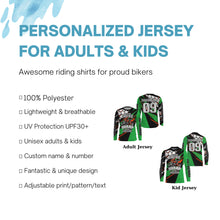 Load image into Gallery viewer, Weekend Forecast Brap Personalized Motocross Jersey UPF30+ Kid Adult Dirt Bike MX Racing Shirt NMS1226