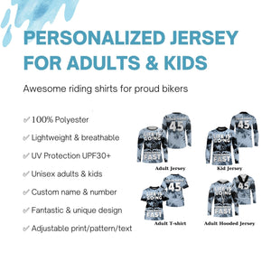 Personalized kids MTB downhill jersey UPF30+ Mountain bike shirt boys girls mens cycling clothes| SLC231