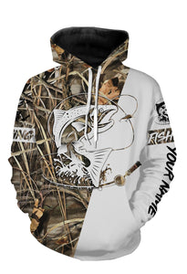 King Salmon Personalized fishing tattoo camo all-over print long sleeve, T-shirt, Hoodie, Zip up hoodie - FSA7
