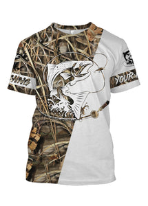 King Salmon Personalized fishing tattoo camo all-over print long sleeve, T-shirt, Hoodie, Zip up hoodie - FSA7