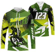 Load image into Gallery viewer, Kids adult MTB jersey UPF30+ mountain bike shirt Green downhill cycling clothes boys girls| SLC249