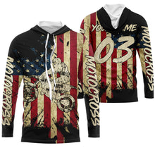 Load image into Gallery viewer, Motocross Racing Jersey UPF30+ Anti UV Personalized American Riding Shirt Patriotic Motorcycle Rider NMS483