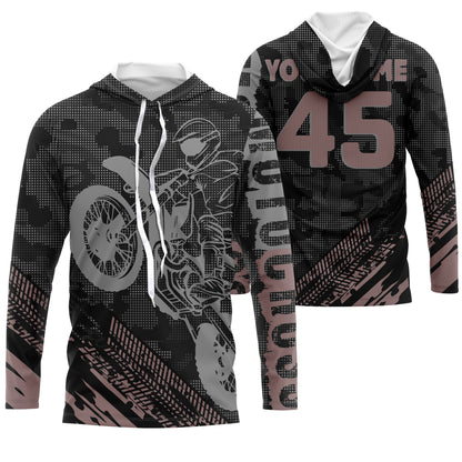 Camo Tire Track Motocross Jersey UPF30+ Custom Number Motorcycle Shirt Off-Road Dirt Bike Racing| NMS551