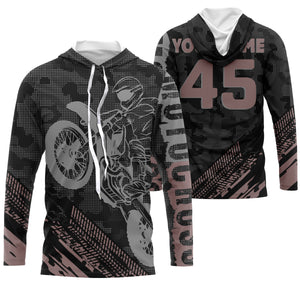 Camo Tire Track Motocross Jersey UPF30+ Custom Number Motorcycle Shirt Off-Road Dirt Bike Racing| NMS551