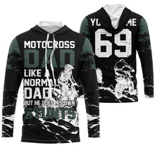 Load image into Gallery viewer, Motocross Dad Personalized Riding Jersey UPF30+ Dirt Bike Dad Biker MX Racing Dad Motorcycle| NMS524