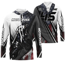 Load image into Gallery viewer, Personalized Motocross Jersey UPF30+ Patriotic Racing Shirt American Biker Motorcycle US Adult&amp;Kid| NMS715