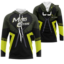 Load image into Gallery viewer, Personalized Motocross Jersey UPF30+ Kid&amp;Adult Riders Yellow Black Dirt Bike Racing Motorcycle| NMS621