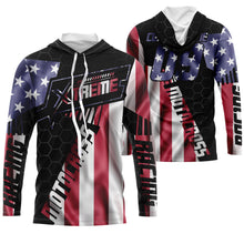 Load image into Gallery viewer, Extreme Motocross Jersey UPF30+ Personalized Patriotic MX Racing Shirt American Dirt Bike Adult&amp;Kid | NMS733