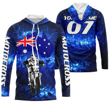 Load image into Gallery viewer, Australia Motocross Jersey Custom Youth Mens Womens AU Flag Dirt Bike Racing Off Road Motorcycle Shirt| NMS830