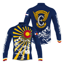 Load image into Gallery viewer, Colorado men/women cycling jersey with pockets UPF50+ State flag bike shirt mountain bike BMX Gear| SLC171