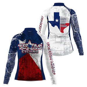 Texas cycling jersey men women UPF50+ bike shirt road MTB BMX dirt gear TX biking tops with zipper| SLC221