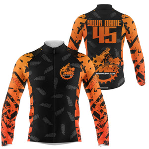 Custom MTB Cycling Jersey Orange Mountain Bike Cycle Racing Bicycling Shirt| NMS832