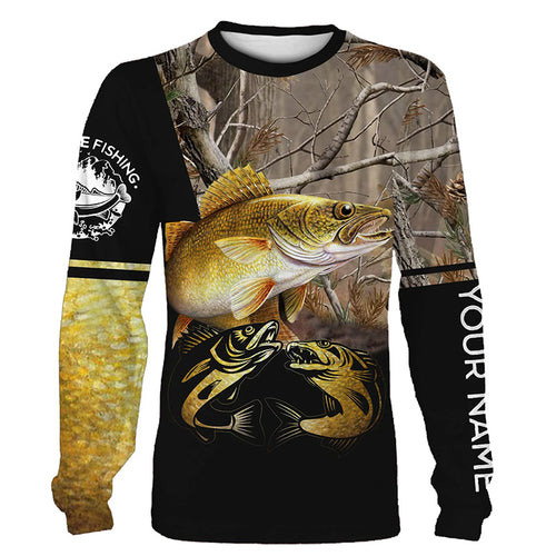 Customize name walleye fishing shirt full printing Long sleeve, Hoodie, Zip up hoodie