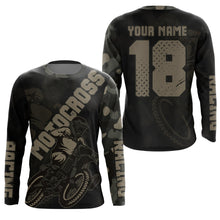 Load image into Gallery viewer, Camo kid&amp;adult Motocross riding jersey personalized dirt bike shirt UV off-road racing motorcycle PDT142