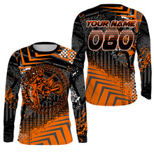 Load image into Gallery viewer, Personalized Motocross Jersey UPF30+ Kid Adult Extreme MX Racing Off-road Dirt Bike Shirt NMS1200