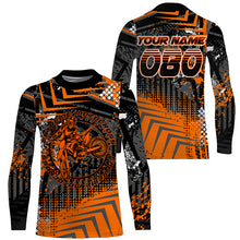 Load image into Gallery viewer, Personalized Motocross Jersey UPF30+ Kid Adult Extreme MX Racing Off-road Dirt Bike Shirt NMS1200