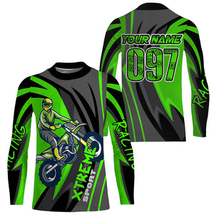 Custom dirt bike jersey kid men women UPF30+ extreme Motocross shirt racing motorcycle PDT393