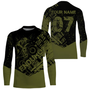 Personalized Enduro Jersey UPF30+ Mountain Off-road Motocross Adult&Kid Extreme Dirt Bike Racing| NMS697