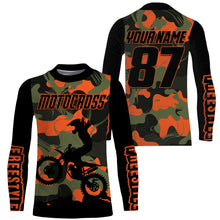Load image into Gallery viewer, Freestyle Motocross Jersey Personalized UPF30+ Adults &amp; Kid Camo FMX Dirt Bike Race Riders Motorcycle| NMS687