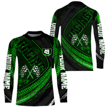 Load image into Gallery viewer, Dirtbike Racing Jersey UPF30+ Personalized Motocross Off-road Riders Tire Track Green Riding Jersey| NMS607