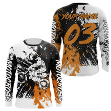 Load image into Gallery viewer, Motocross Race Personalized Jersey UPF30+ Adult&amp;Kid, Dirt Bike Motorcycle Off-road Riders Racewear| NMS595