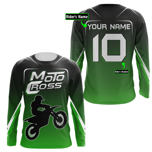 Personalized Motocross Jersey UPF30+ Dirt Bike Racing Off-road Riders Motorcycle Kid&Adult| NMS611