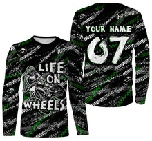 Load image into Gallery viewer, Life on Wheels Personalized Motocross Jersey Tire Track Motorcycle Shirt Off-Road Dirt Bike Racing| NMS586