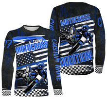 Load image into Gallery viewer, Personalized Motocross Racing Jersey Over Printed Hoodie, Extreme MotoX Addition Biker Motorcycle| NMS275