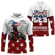 Load image into Gallery viewer, American Motocross Jersey UPF30+ Personalized Patriotic MX Off-Road Adult&amp;Kid Dirt Bike Jersey 4th July| NMS754