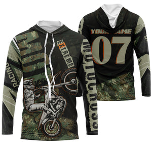 Personalized Motocross jersey UPF30+ Extreme MotoX racing dirt bike off-road motorcycle racewear| NMS932