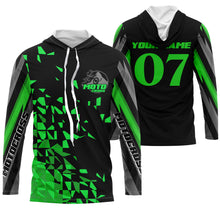 Load image into Gallery viewer, Green Motocross Jersey UPF30+ Personalized Kid&amp;Adult Dirt Bike Racing Shirt Off-road Motorcycle| NMS615